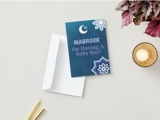 Mabrook its a boy! Greeting Card