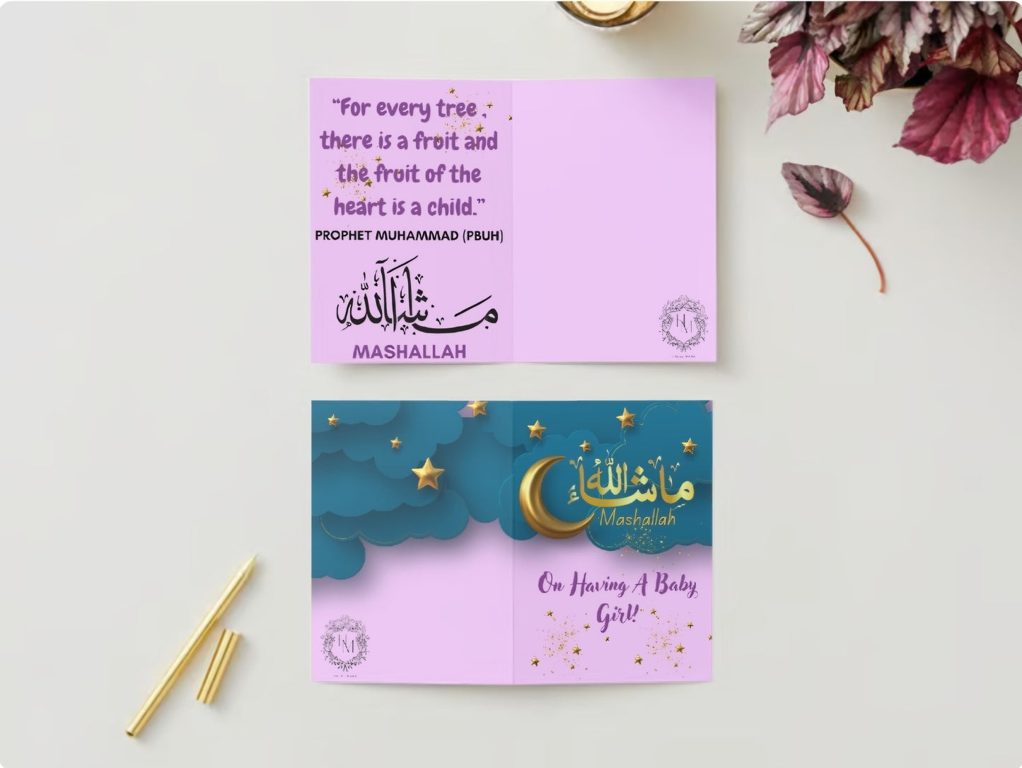 Mashallah its a girl! Greeting Card