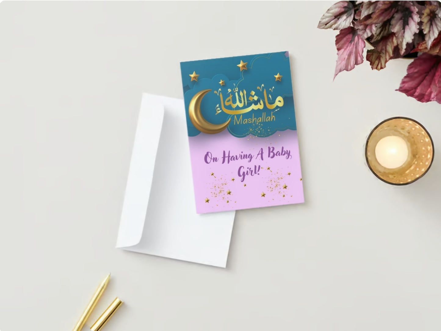 Mashallah its a girl! Greeting Card